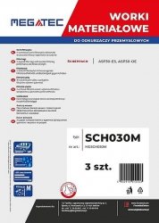 Worki materiałowe Megatec do Scheppach 30 L kpl 3 szt (ASP30)