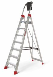 Drabina jednostronna z głębokimi  8 cm stopniami  Faraone LADY7