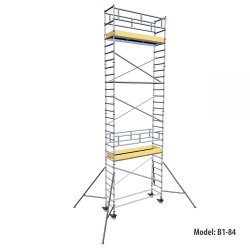 Rusztowanie  TOP SYSTEM  9,4m wieża jezdna o wymiarach 75 x 245 cm   Faraone  B1-84