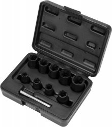 Wykrętaki do śrub 3/8'', 10-19mm kpl. 10 szt. Yato YT-0603