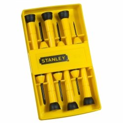 Zestaw metalowych wkrętaków zegarmistrzowskich Stanley 6szt. 0-66-052