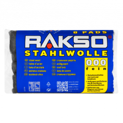 Wełna stalowa Stahlwolle RAKSO 8 Pads NR 000
