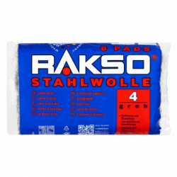 Wełna stalowa Stahlwolle RAKSO 8 Pads NR 3