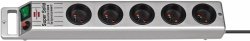 Listwa zasilająca Brennenstuhl Super-Solid-Line 5 gniazd srebrna 2,5m H05VV-F 3G1,5 1153344115