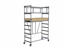 Rusztowanie  3,7m wieża jezdna COMPACT XS o wymiarach 75 x 180 cm   Faraone  MODUŁ A + B