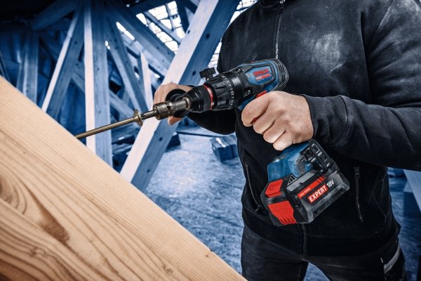 Wiertarko-wkrętarka akumulatorowa udarowa Bosch EXPERT EXSB18V-150 L-Boxx