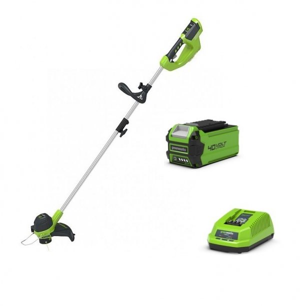 Akumulatorowa podkaszarka żyłkowa GREENWORKS 40V zestaw aku 2Ah + ładowarka GR2101507UA