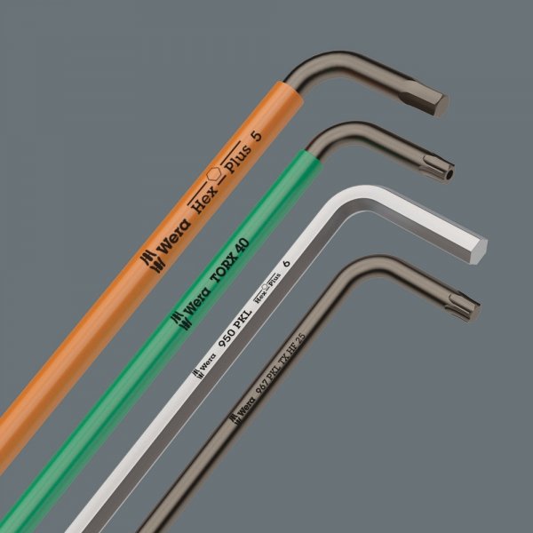 Zestaw kluczy trzpieniowych TORX®, długich, 9 części WERA | 05024460001