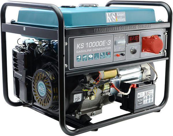 Agregat prądotwórczy benzyna K&amp;S KS10000E-3 230/400 1/3-fazowy 8 kW 