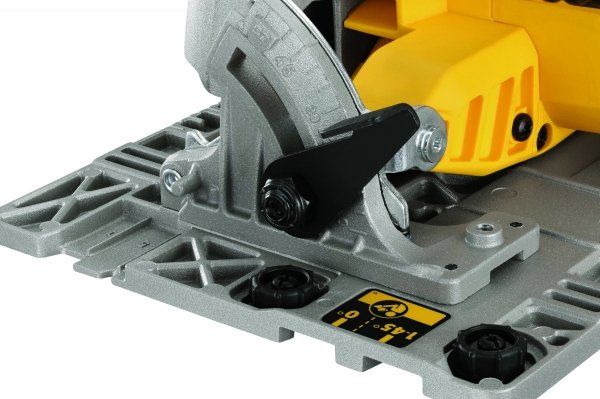 Akumulatorowa pilarka tarczowa DeWALT DCS572NT 18V 184mm kompatybilna z szynami