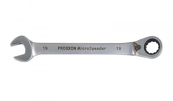 Klucz płasko-oczkowy z grzechotką Proxxon MicroSpeeder 22 mm PR23144 - z przełącznikiem 