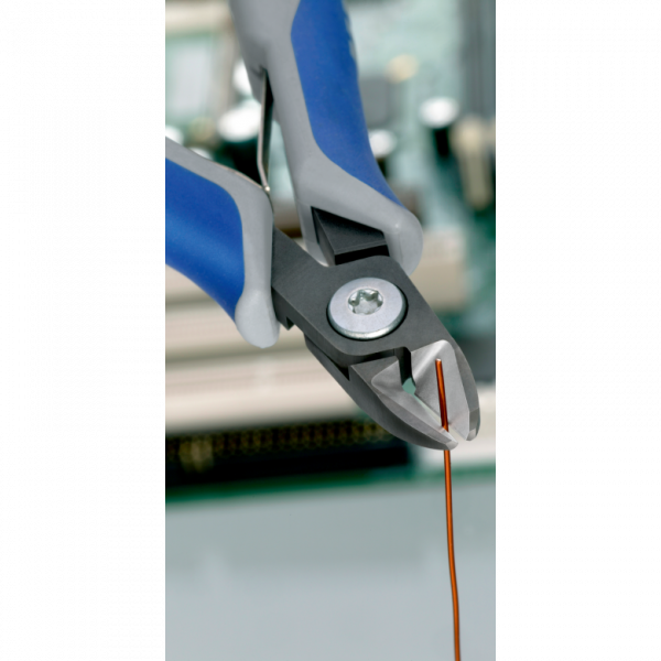 Precyzyjne szczypce tnące boczne dla elektroników Knipex 79 02 125