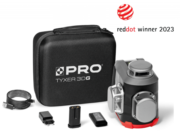  Laser akumulatorowy wieloliniowy 360° zielony PRO TYXER 3DG