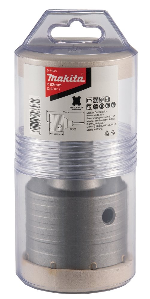 Koronka rdzeniowa Makita SDS-PLUS, 82 mm, komplet D-74027