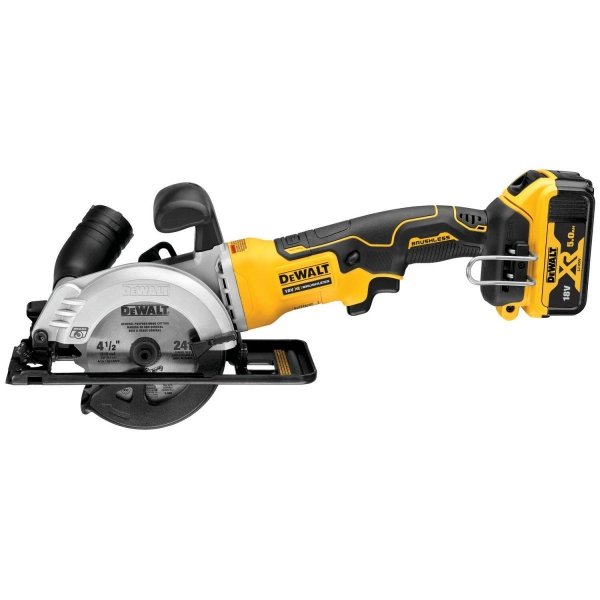 Kompaktowa pilarka tarczowa DeWALT DCS571P2 115mm 18V 2X 5,0Ah 