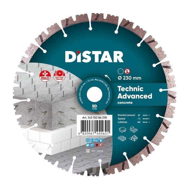 Diamentowa tarcza tnąca Distar 1A1RSS 232 Technic Advanced 230 mm 14315086018 