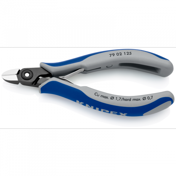 Precyzyjne szczypce tnące boczne dla elektroników Knipex 79 02 125