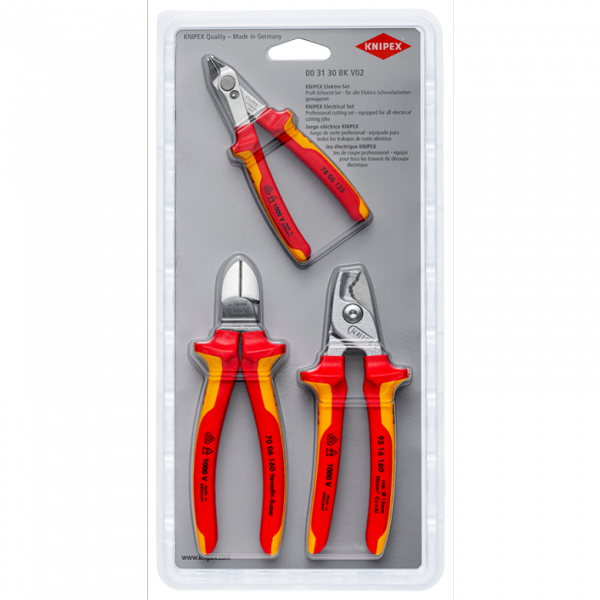 Zestaw narzędzi do prac elektroinstalacyjnych Knipex 00 31 30 BK V02