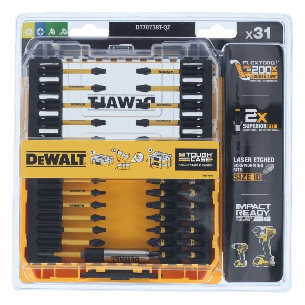 Zestaw bitów udarowych DeWalt DT70738T-QZ PH PZ TX 31 szt.