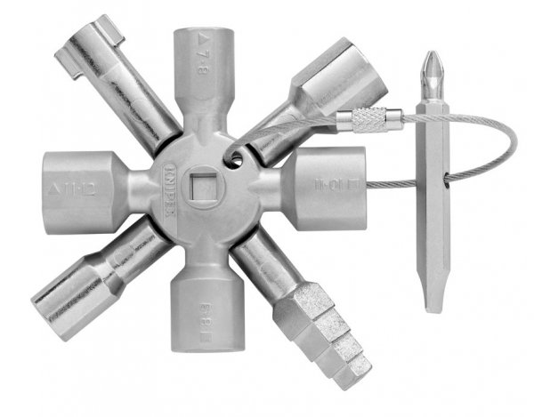 KNIPEX TwinKey klucz wielofunkcyjny do szaf sterowniczych Knipex 00 11 01