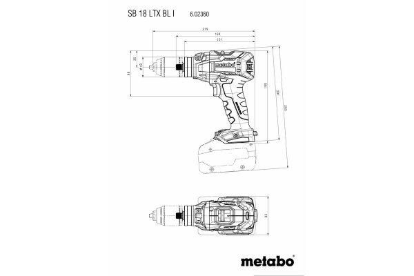 Wkrętarka udarowa Metabo SB 18 LTX BL Impuls MetaBox 602360840