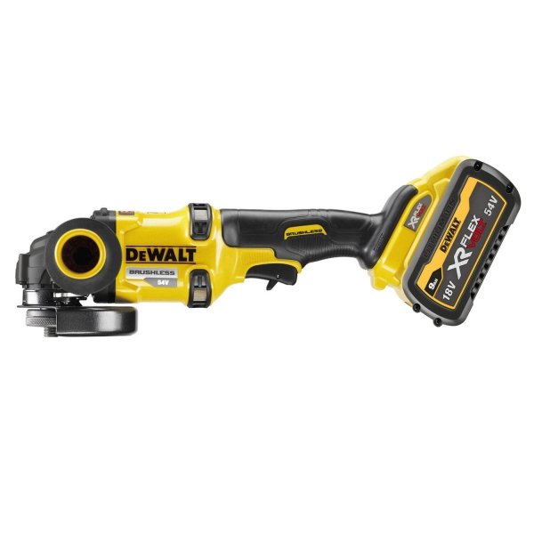 Akumulatorowa szlifierka kątowa DeWalt DCG418X2 125mm 54V 2x 9.0Ah XR FLEXVOLT