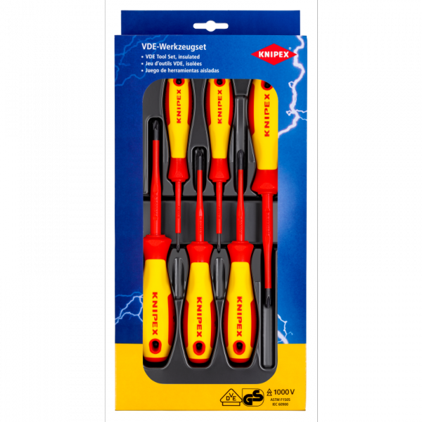 Zestaw wkrętaków VDE płaski PH PZ Knipex 00 20 12 V04