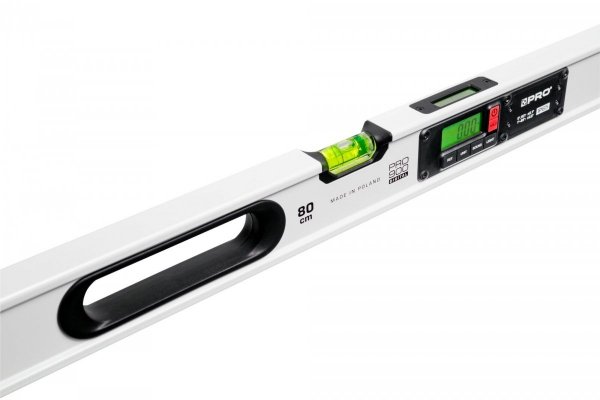Poziomnica elektroniczna PRO PRO900 IP65 z magnesami 80cm z pokrowcem
