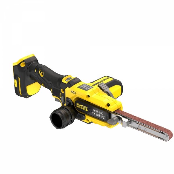 Akumulatorowy pilnik taśmowy STANLEY FATMAX SFMCE210D2K 18V 2x2Ah V20 13mm