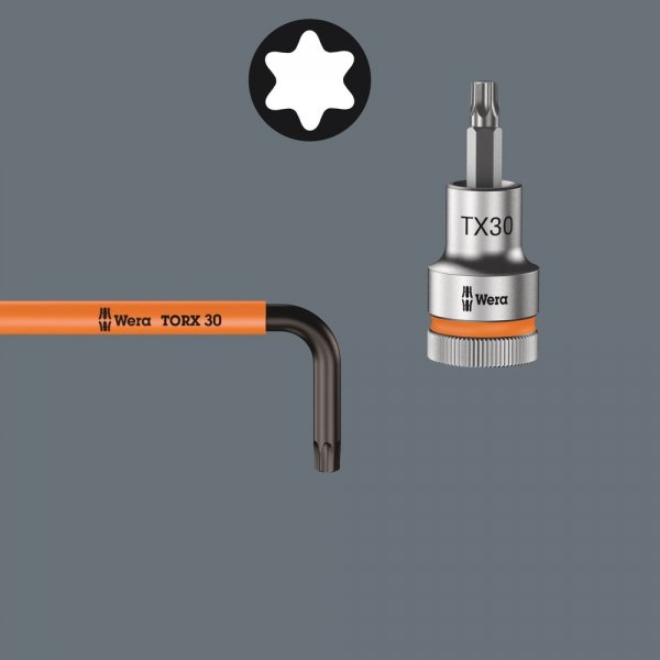 Multicolour 1 Zestaw kluczy trzpieniowych TORX®, długich, 9 części WERA | 05024480001