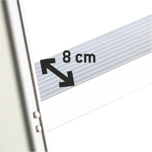 Drabina jednostronna z głębokimi  8 cm stopniami  Faraone LADY3