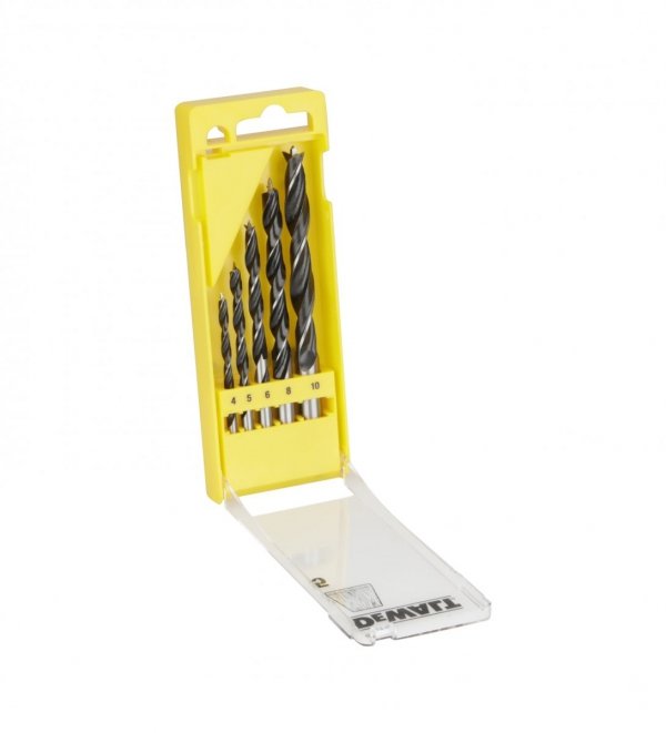 Zestaw 5 wierteł spiralnych do drewna z końcówką pilotującą DeWalt DT4535