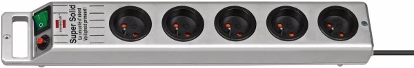 Listwa zasilająca Brennenstuhl Super-Solid-Line 5 gniazd srebrna 2,5m H05VV-F 3G1,5 1153344115