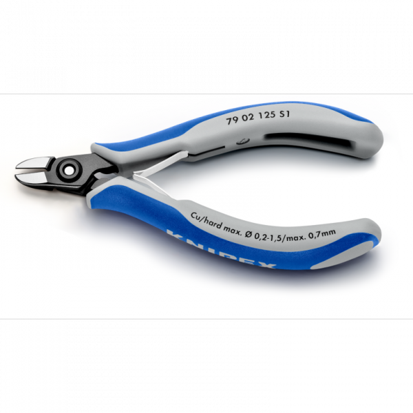 Precyzyjne szczypce tnące boczne dla elektroników Knipex 79 02 125 S1