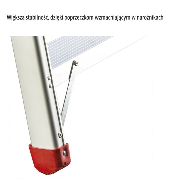 Drabina jednostronna z głębokimi  13 cm stopniami  DOMUS  Faraone SDOMUS03