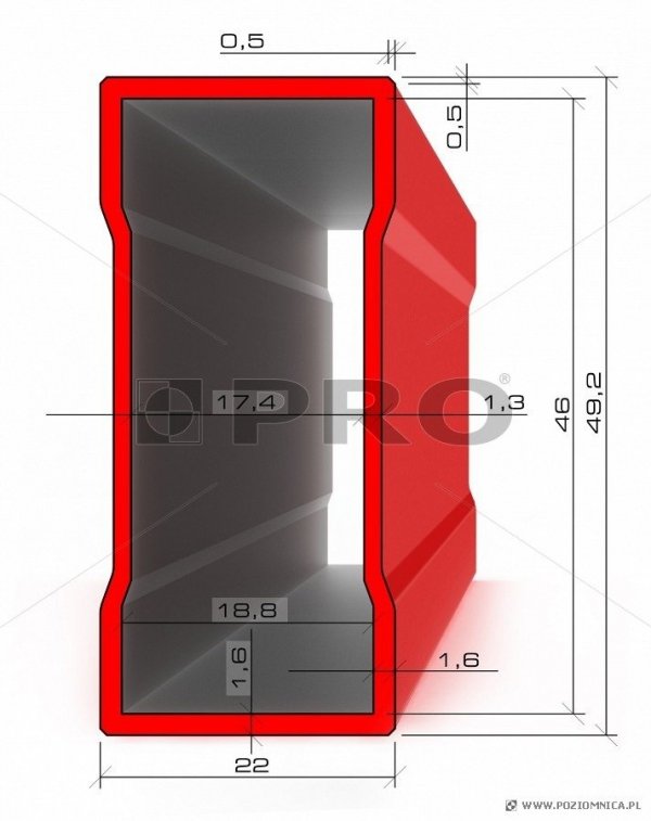 Poziomnica PRO PRO600 ENDURANCE  30cm