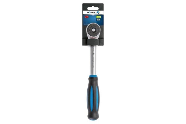 Grzechotka Hogert HT1R374 z obrotową rękojeścią 1/4"  60 zębów  CrMo