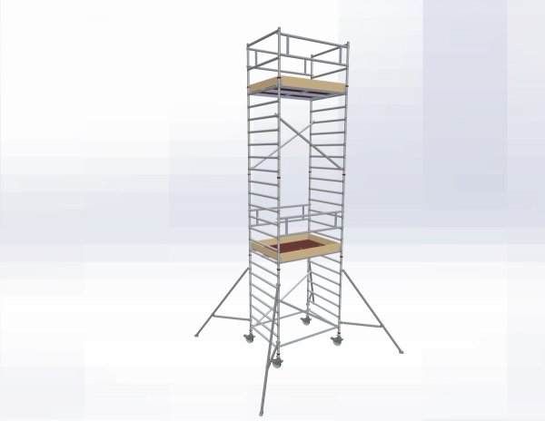 Rusztowanie  TOP SYSTEM 8,40m wieża jezdna o wymiarach  135 x 180 cm   Faraone  D1-74