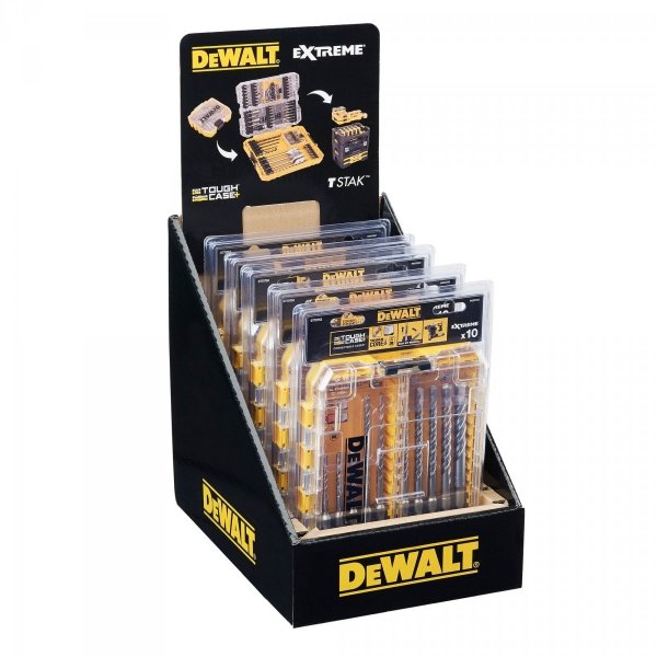 10-elementowy zestaw do wiercenia w murze DeWALT DT70753 Extreme SDS Plus 