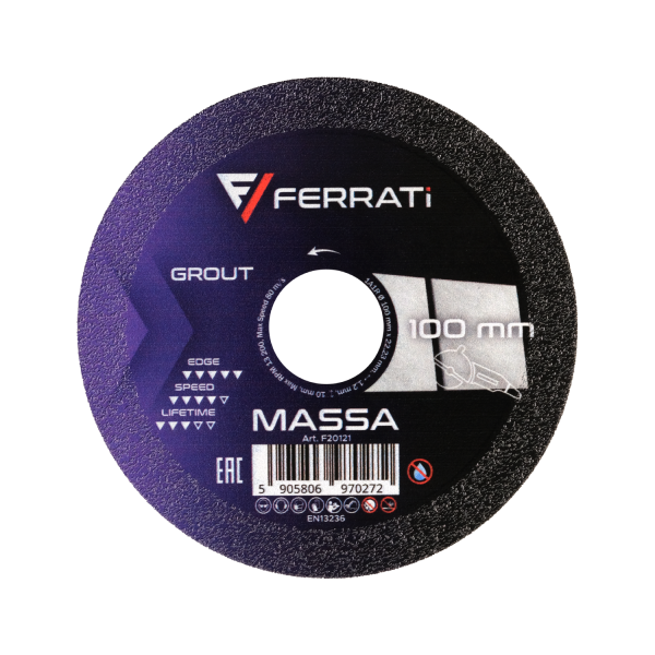 Tarcza tnąca z nasypem diamentowym 100mm MASSA  FERRATI F20121