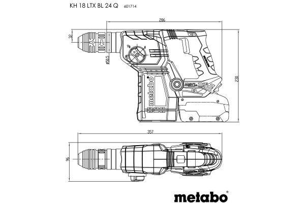 Młotowiertarka Metabo KH 18 LTX BL 24 Q 601714840