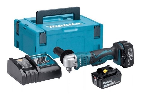 Akumulatorowa wiertarka kątowa Makita DDA350RFJ 18V 2x3.0Ah