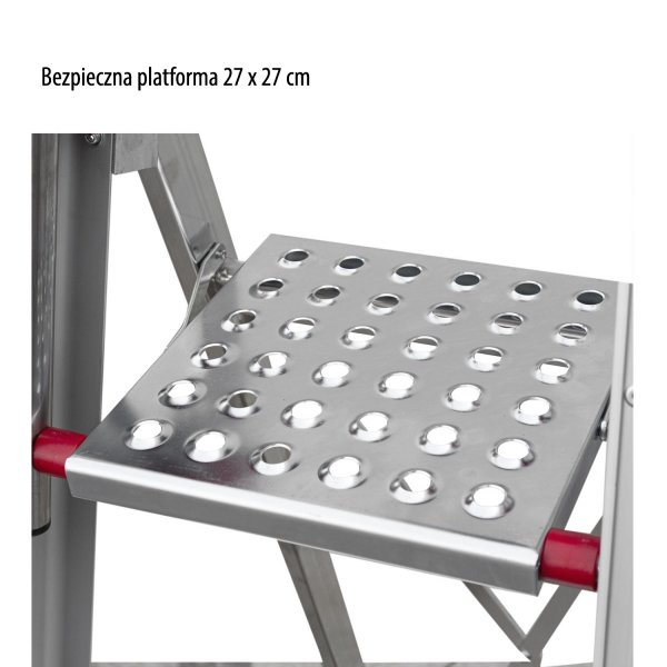 Drabina jednostronna z głębokimi  13 cm stopniami  DOMUS  Faraone SDOMUS05