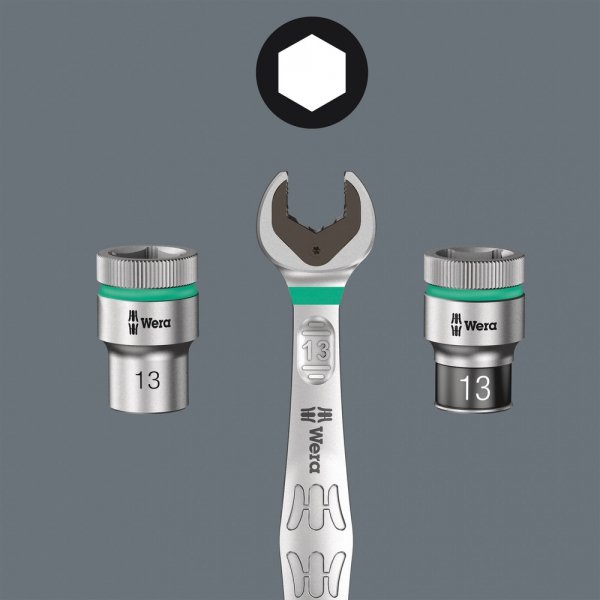 Listwa magnetyczna A Imperial 1 na zestaw kluczy nasadowych Zyklop 1/4&quot;, calowych, 9 części WERA | 05005420001