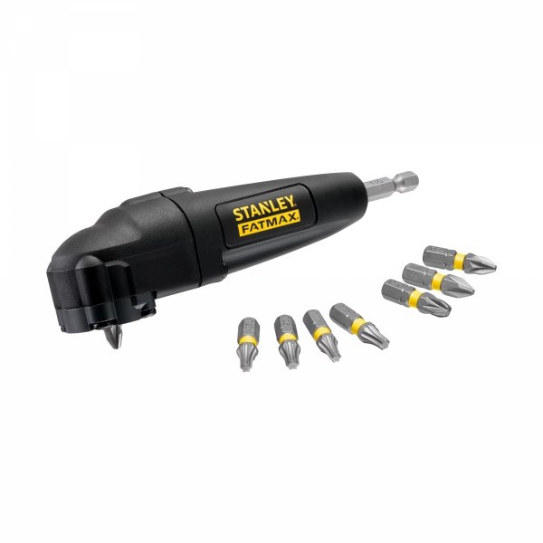 Przystawka adapter kątowy STANLEY STA88582 + bity 9 szt.