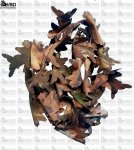 Zestaw 100 szt kształtek do wypełnień ghillie jesień