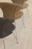 Umage TIME FLIES Krzesło Tapicerowane na Chromowanych Nogach / Brązowe