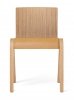 Menu READY Krzesło Drewniane Tapicerowane - Dąb Naturalny / Siedzisko Brązowa Skóra Dakar 0250
