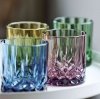 Lyngby Glass SORRENTO Kolorowe Szklanki do Drinków, Whisky 320 ml 4 Szt. / Zielone