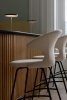 Umage TIME FLIES Hoker - Tapicerowane Krzesło Barowe na Czarnych Nogach 102 cm / Brązowe